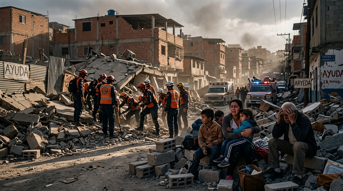 au venezuela, la recherche acharnée des survivants se poursuit après les récents séismes dévastateurs, illustrant la résilience et la solidarité face à la catastrophe.