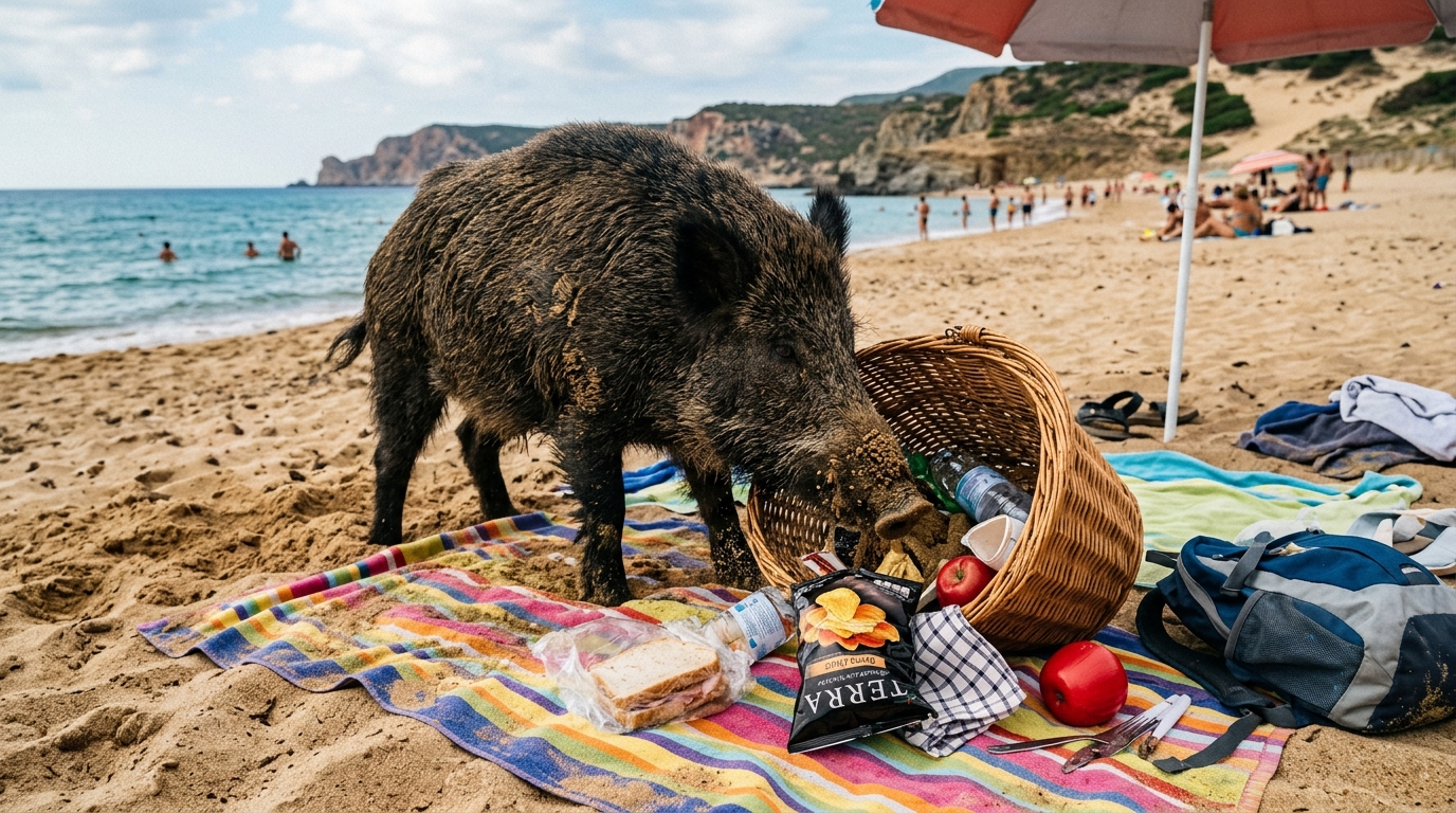 découvrez cette plage où les sangliers sauvages peuvent surprendre en volant votre pique-nique lors de vos vacances. restez vigilant pour profiter sereinement de votre séjour.