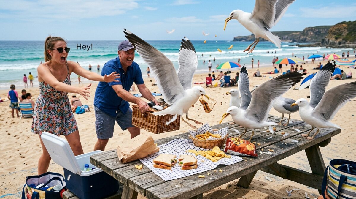 apprenez pourquoi les mouettes volent votre nourriture en bord de mer et comment elles s'adaptent pour chaparder facilement votre repas lors de vos sorties en plage.