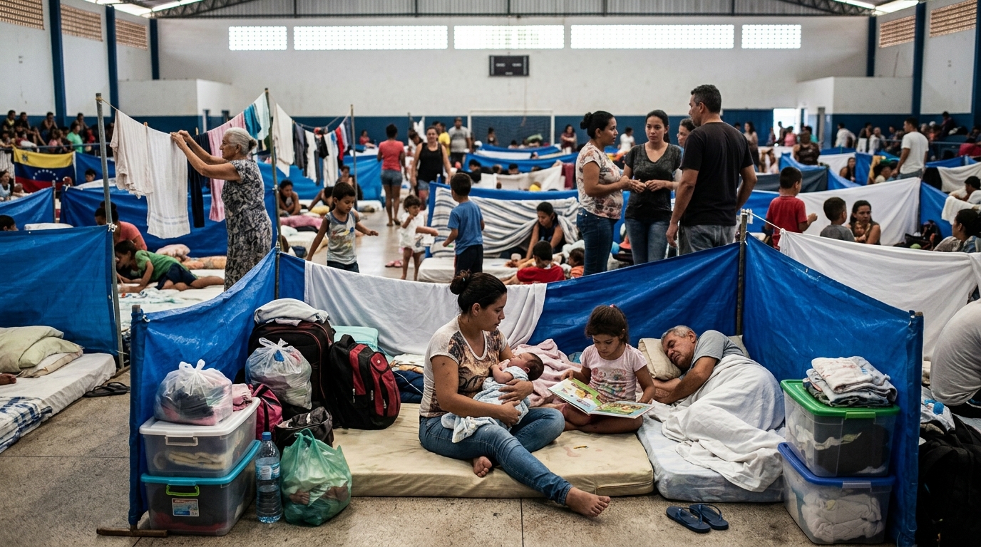 double tremblement de terre au venezuela provoquant une pénurie alimentaire accrue et une montée des risques épidémiologiques, impactant gravement la population locale.
