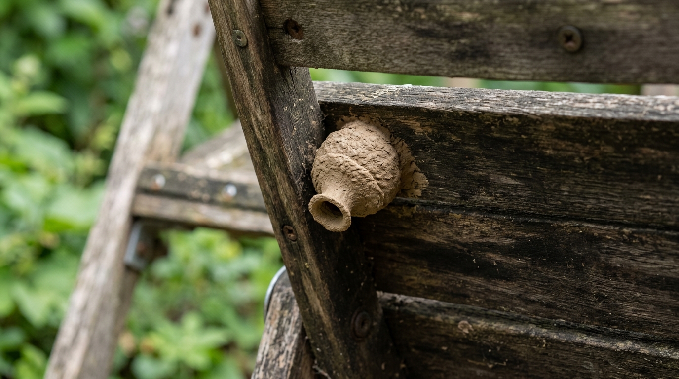 cette guêpe installe son nid sous votre mobilier de jardin : découvrez les risques et conseils de sécurité avant de déplacer une chaise.