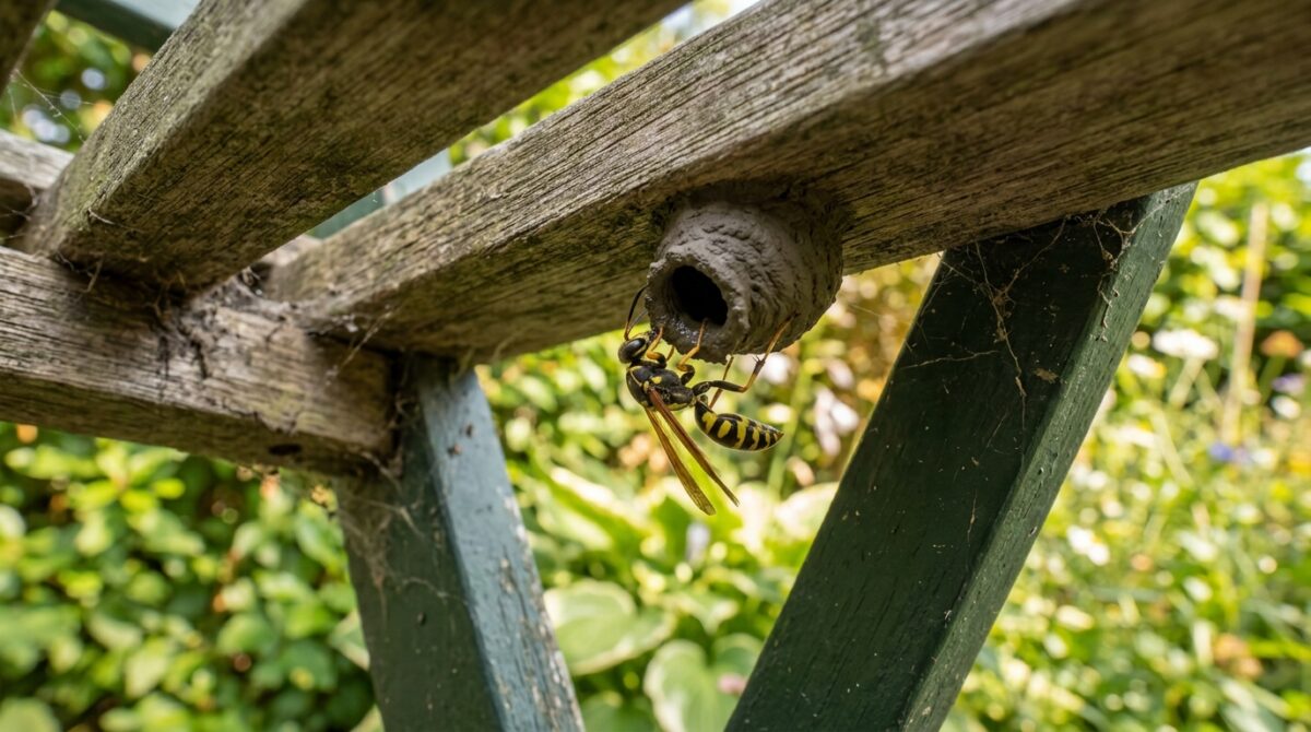 découvrez pourquoi il est important de faire attention avant de déplacer une chaise de jardin : une guêpe pourrait avoir installé son nid dessous. conseils et précautions pour éviter les piqûres.