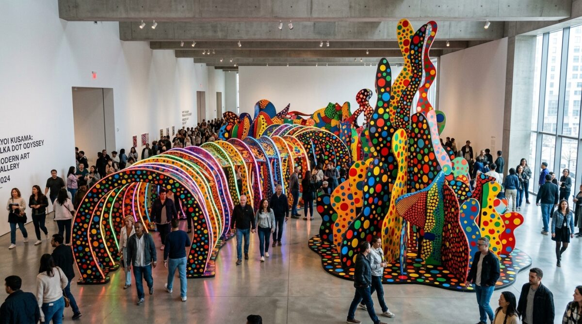 yayoi kusama, icône japonaise d'avant-garde surnommée la « reine des pois », s'est éteinte à l'âge de 97 ans, laissant derrière elle un héritage artistique remarquable.