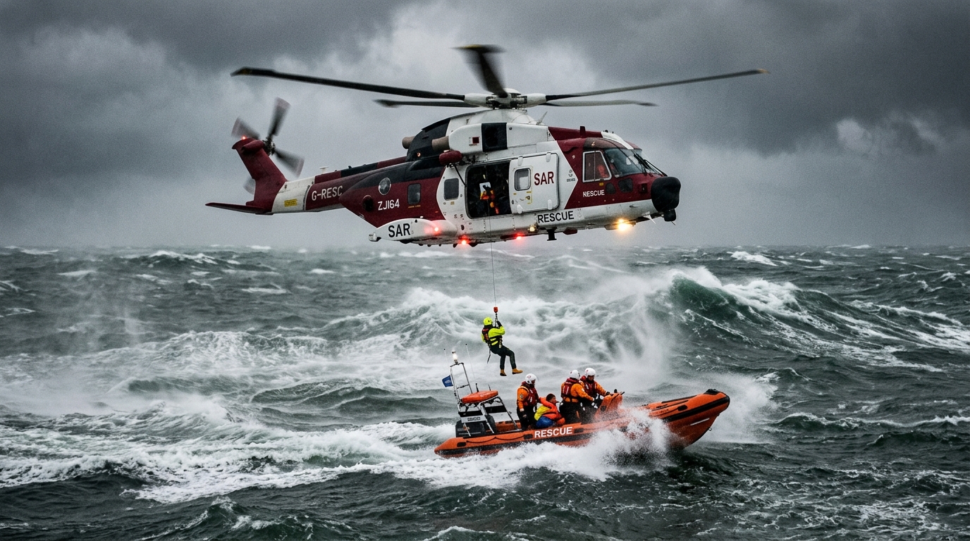 découvrez l'incroyable histoire de deux naufragés pris au piège par une tempête, dérivant cinq jours sans eau ni nourriture après le chavirement de leur bateau.
