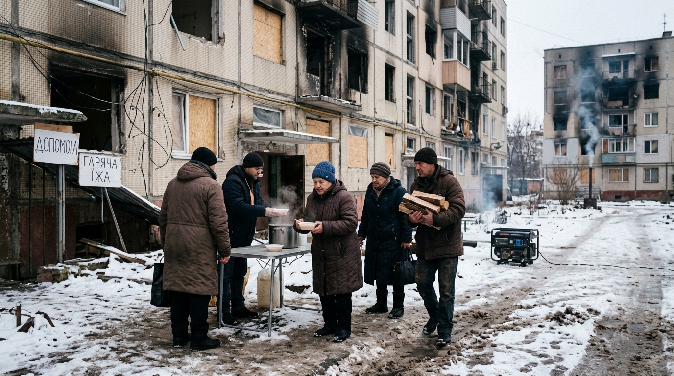 face à la guerre en ukraine, kiev se prépare pour l'hiver en accumulant d'importantes réserves d'eau potable et de nourriture afin de sécuriser sa population.