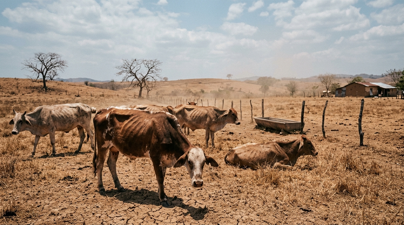 découvrez comment la sécheresse implacable causée par el niño affaiblit le bétail en amérique centrale, mettant en péril les moyens de subsistance des communautés locales.